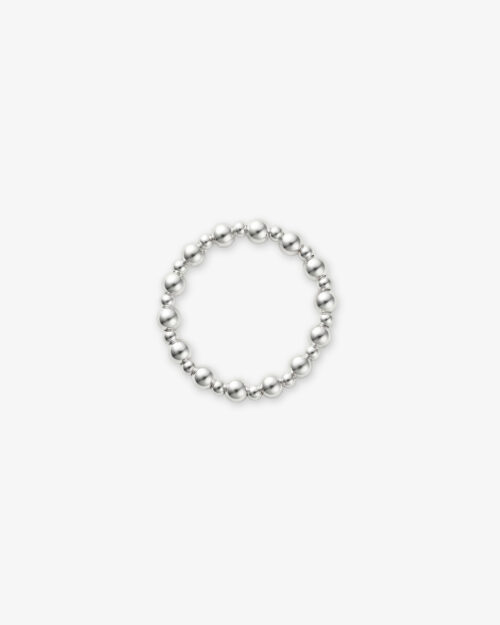 Anillo de Bolas con Relieve en Plata de Ley 925 - DUO