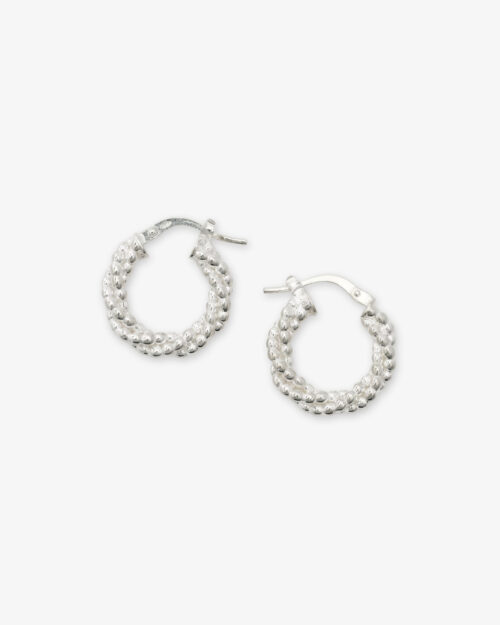 Pendientes Aros Trenzados de Plata de Ley 925 - ASTRA