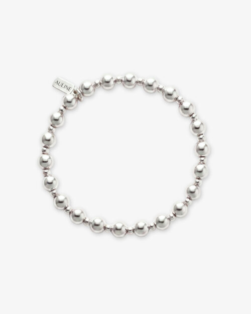 Pulsera de Bolas con Relieve en Plata de Ley 925 - DUO