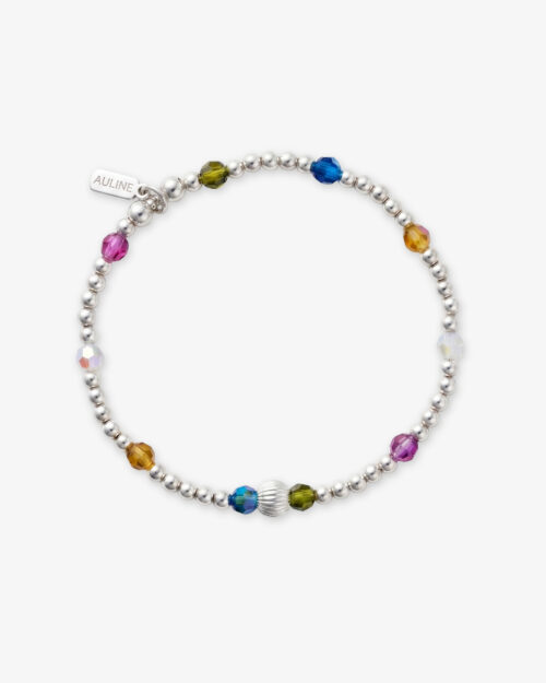 Pulsera de Bolas de Plata de Ley 925 y Cristales de Preciosa® - PULSO